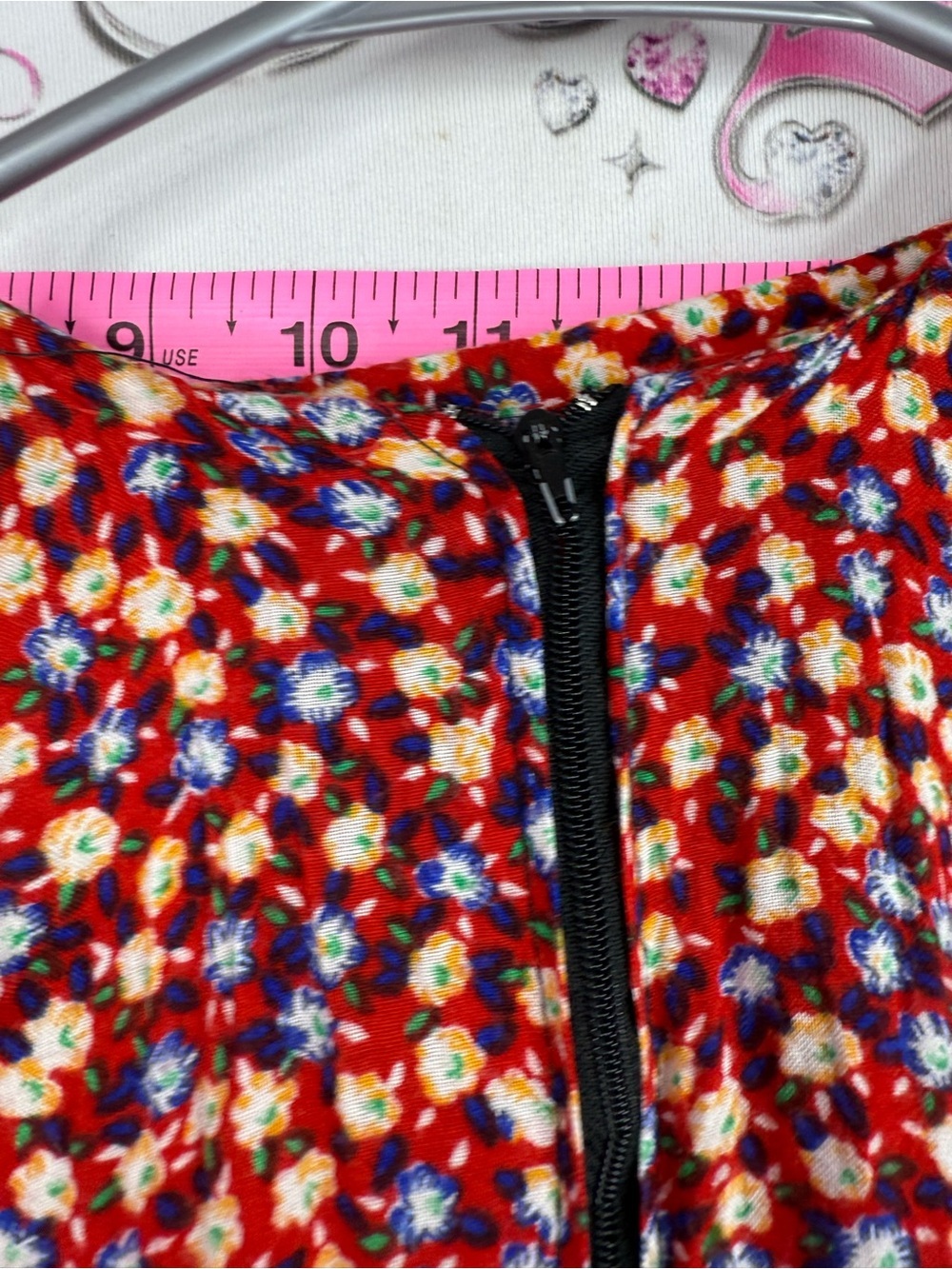 Dress vintage long Multicolor Floral Midi Dress - Picture 6 of 8